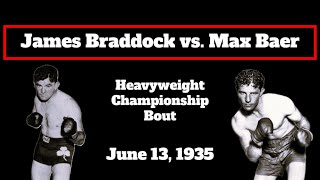 James J Braddock vs Max Baer 1935  The Essential Fighting Footage [upl. by Vivie]