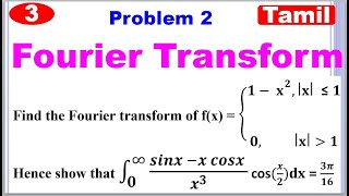 TPDE  MA3351  Unit 4  Fourier Transform  Fourier Transform in Tamil  Problem 2 [upl. by Asaeret822]