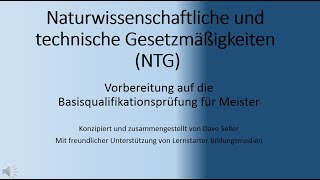 Naturwissenschaftliche und technische Gesetzmäßigkeiten NTG Fragen Chemie Industriemeister [upl. by Neil]