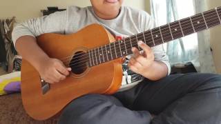 Malshree Dashain dhun guitar by 10 year kid [upl. by Aleet]