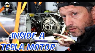 Unlocking Secrets Inside a Tesla Motor  Reverse Mounting Rewiring Revealed [upl. by Klute767]