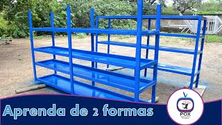 Como fazer Estante de Metal de 2 formas diferentes SUPER DICAS [upl. by Adley]