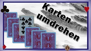 Einfacher Kartentrick  ErklärungUMDREHENDeutschGerman Tutorial [upl. by Jt498]