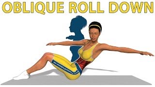 Pilates egzersizleri Oblique Roll Down [upl. by Yelhsa]