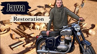 Restoration Old Motocycle Jawa from 1960 Sport  model 250 [upl. by Xuerd]