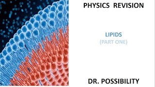 LIPIDS PART ONE BIOLOGY LECTURE [upl. by Ecnerwal]