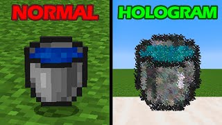 minecraft normal vs hologram [upl. by Manthei423]