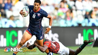 Extended Highlights USA vs Kenya  Rugby World Cup Sevens  NBC Sports [upl. by Asiole]