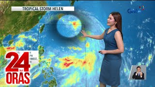 Bagyong Gener at Helen nakalabas na ng PAR pero patuloy na palalakasin ang Habagat  24 Oras [upl. by Tyson]