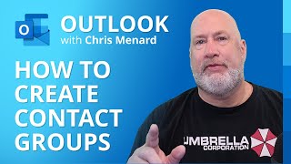 Create a contact group  distribution list in Outlook by Chris Menard [upl. by Aig]