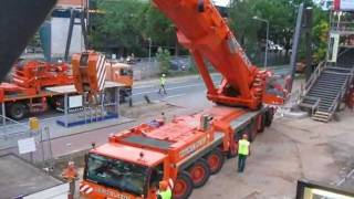 500 tons kraan van michielsens bij traverse in hilversum [upl. by Drarrej176]