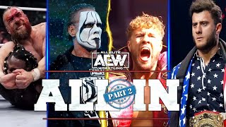 AEW All In London Part2 🤯  Highlights 🎇🔥 aewallin [upl. by Eeclehc]