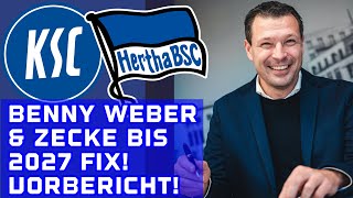 Benny Weber amp Zecke verlängern bis 2027 Vorbericht Karlsruher SC vs Hertha BSC [upl. by Bessy831]