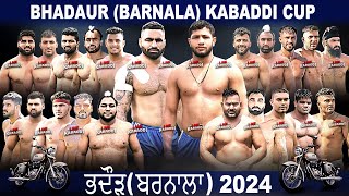 LIVE  Bhadaur Barnala Kabaddi Cup 2024 [upl. by Khajeh]