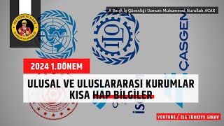 ILO İSGGM İSGÜM vb  Hap Bilgiler  MNurullah Acar  A İGU [upl. by Reid]