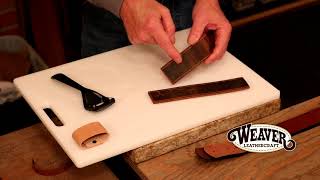 How to Use a Leather Skiver [upl. by Tenneb]