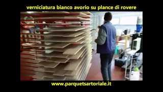 Parquet Sartoriale rovere bianco avorio per verniciatura su richiesta [upl. by Ttenneb367]