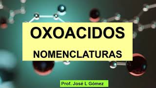 OXOACIDOS NOMENCLATURA [upl. by Kesia]