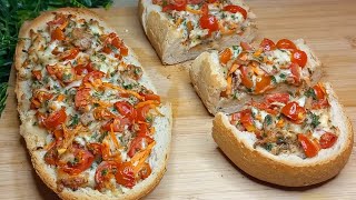 La ricetta famigliare completa che piace a tutti 👍 pagnotta ripiena pane pizza [upl. by Eniksre]