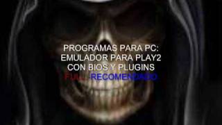 PROGRAMAS PARA PC PCSX2 092 emulador play 2 CON BIOS Y PLUGINS ULTIMOSFULL CONFIGURADO [upl. by Edgerton]