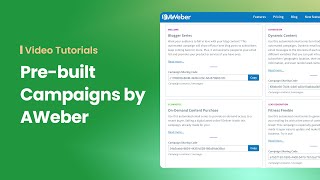 How to Use PreBuilt Automated Email Campaigns [upl. by Gerhardt]