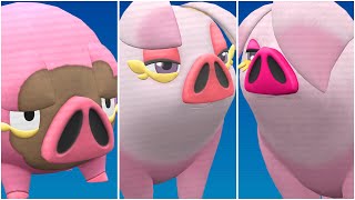 FULL LECHONK EVOLUTION TEAM Shiny Lechonk Shiny Oinkologne Male Female Form Moveset Scarlet Violet [upl. by Ocirred370]