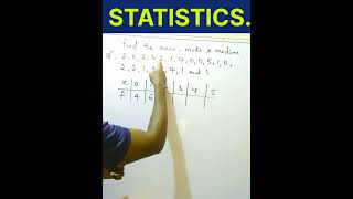 Statistics How to find the mean mode and median of ungrouped data [upl. by Aihseken]