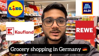 Grocery Shopping in Germany  REWE grocery shopping Experience  A guide to the German Supermarket [upl. by Onateyac27]