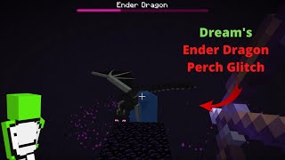 Dreams Manhunt Ender Dragon Perching Glitch  Minecraft Tutorial [upl. by Salangi]