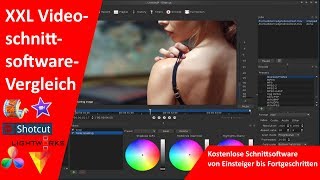 6 Kostenlose Schnittprogramme für Einsteiger  Fortgeschrittene VideoschnittsoftwareVergleich XXL [upl. by Yrellav]