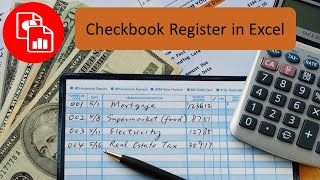 Create a Checkbook Register in Excel [upl. by Anelak]