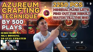 MIR4 GLOBAL  SUPER EFFECTIVE AZUREUM CRAFTING TECNIQUE BY 500 PLAYS [upl. by Pontias]