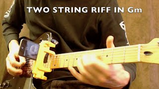 Two String Guitar Riff In Gm [upl. by Eugor]