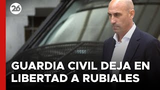 La Guardia Civil deja en libertad a Luis Rubiales tras retenerlo a su llegada a España [upl. by Adnama]