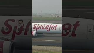 Spicejet B737 with special livery CM Taxing for takeoff at Chennai airport [upl. by Anail]