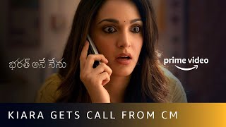 Will Kiara Advani go on the date  Bharat Ane Nenu  Mahesh Babu Prakash Raj  Amazon Prime Video [upl. by Aihselef]