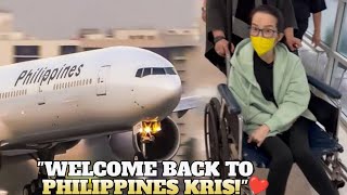 Ngayon Lang KRIS AQUINO Naka Uwi na sa PILIPINAS  BIMBY UMIYAK😭💔 [upl. by Yrret]