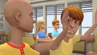 Caillou disrespects the substitute teacher  Puts laxatives in his drink  Suspended  Grounded [upl. by Irahcaz817]