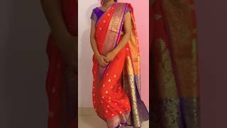 Sahavari pasun nauvari kashi nesavinauvari saree draping sareedrapping nauvarisaree draping [upl. by Nanyt]