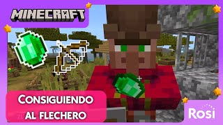 Transformando a un Aldeano en Flechero  Minecraft Gameplay [upl. by Niki316]