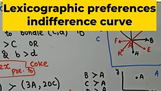 lexicographic preferences  lexicographic preferences indifference curve and demand function [upl. by Nitsirc]