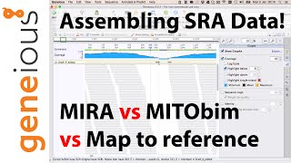 Map to reference and MIRA assembly of mitogenomes in Geneious Part 5 [upl. by Ronica377]