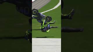 Rossi had an accident while trying out a motorbike [upl. by Mady620]