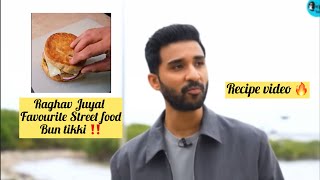 Raghav Juyal Favourite street food Bun Tikki 😋🔥  Recipe Video 😋 [upl. by Milson69]