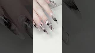 Hand painted nail art tutorials youtubeshorts shorts trending [upl. by Norym]