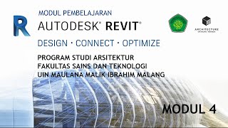 Tutorial Pembelajaran BIM Autodesk Revit 2022  Modul 4 Aplikom UIN Maulana Malik Ibrahim Malang [upl. by Artemis]