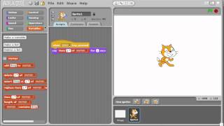 Scratch Using lists and selecting random items from them [upl. by Rolfe201]