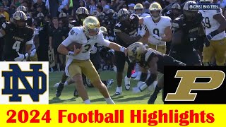 Miss first quarter 18 Notre Dame vs Purdue Football Game Highlights 9 14 2024 [upl. by Ydnor305]