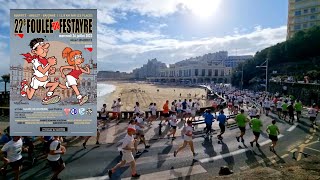 La Foulée du Festayre 2023 à Biarritz course des fêtes de Bayonne [upl. by Nevsa]