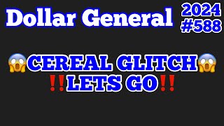 2024588😱Dollar General Couponing‼️CEREAL GLITCH‼️LETS GO‼️Must Watch👀👀 [upl. by Anaoj]